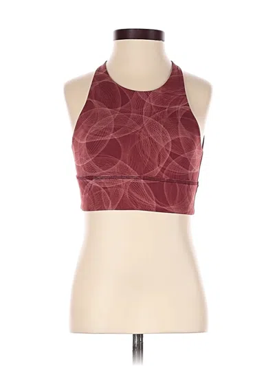 Pre-owned Lululemon Athletica Sports Bra In Burgundy