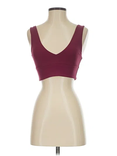 Pre-owned Lululemon Athletica Sports Bra In Burgundy