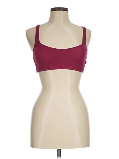 Pre-owned Lululemon Athletica Sports Bra In Burgundy