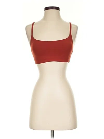Pre-owned Lululemon Athletica Sports Bra In Burgundy