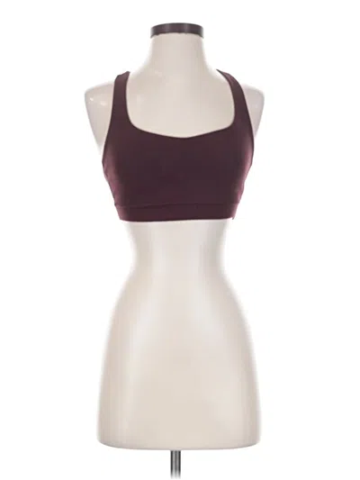 Pre-owned Lululemon Athletica Sports Bra In Burgundy