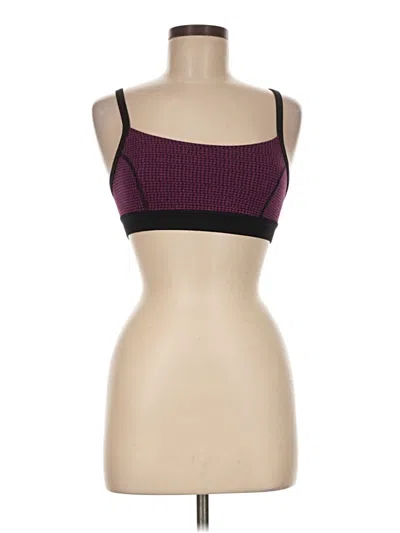 Pre-owned Lululemon Athletica Sports Bra In Burgundy