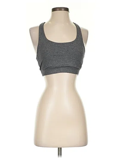 Pre-owned Lululemon Athletica Sports Bra In Gray