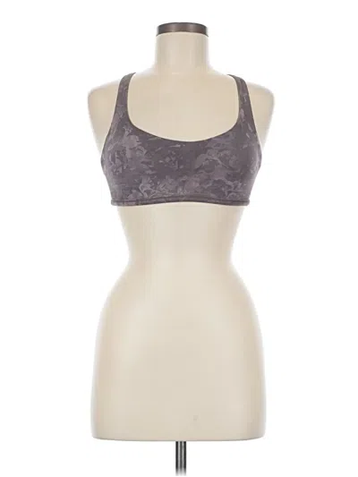 Pre-owned Lululemon Athletica Sports Bra In Gray