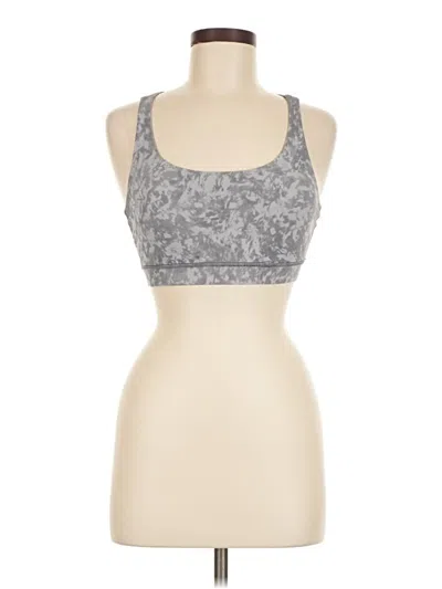 Pre-owned Lululemon Athletica Sports Bra In Gray