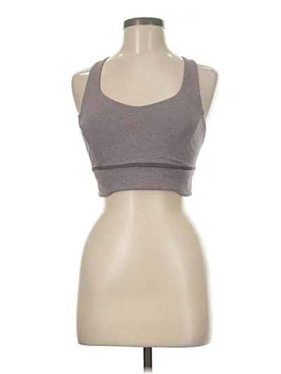 Pre-owned Lululemon Athletica Sports Bra In Gray