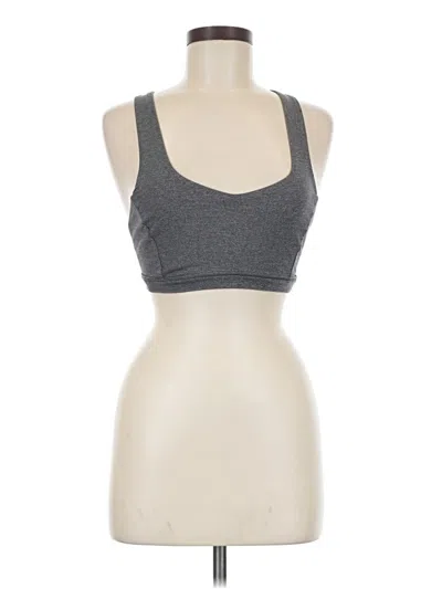 Pre-owned Lululemon Athletica Sports Bra In Gray