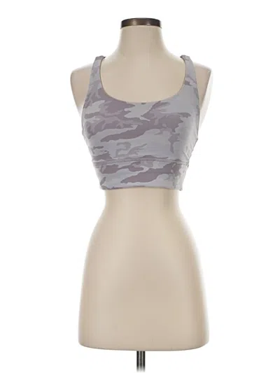 Pre-owned Lululemon Athletica Sports Bra In Gray