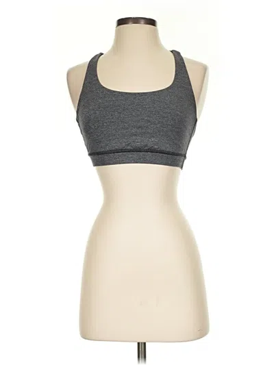 Pre-owned Lululemon Athletica Sports Bra In Gray