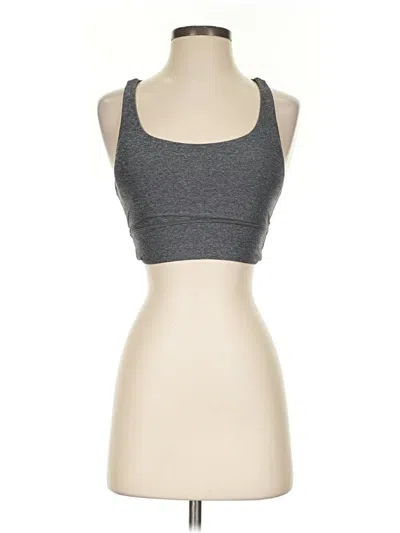 Pre-owned Lululemon Athletica Sports Bra In Gray
