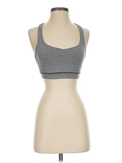 Pre-owned Lululemon Athletica Sports Bra In Gray