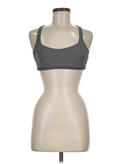 Pre-owned Lululemon Athletica Sports Bra In Gray