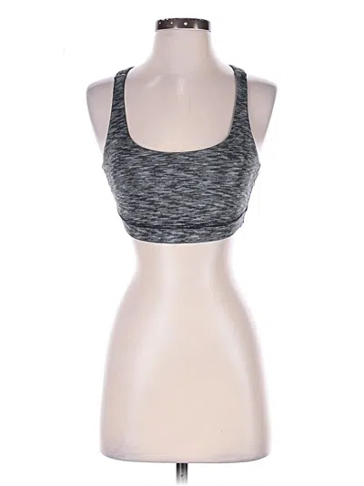 Pre-owned Lululemon Athletica Sports Bra In Gray