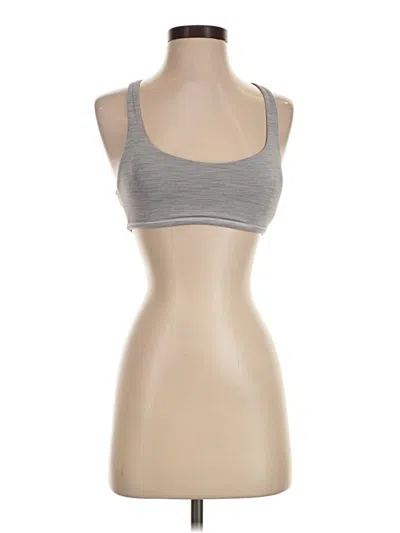 Pre-owned Lululemon Athletica Sports Bra In Gray