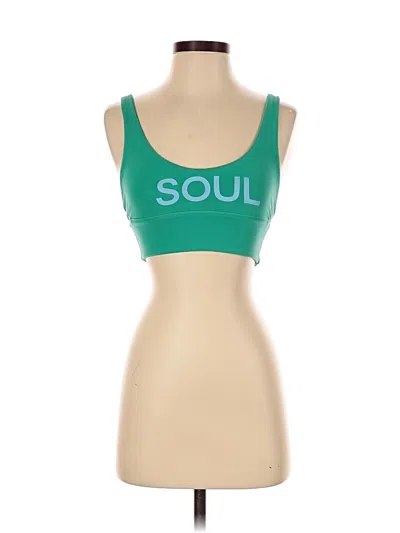 Pre-owned Lululemon Athletica Sports Bra In Green