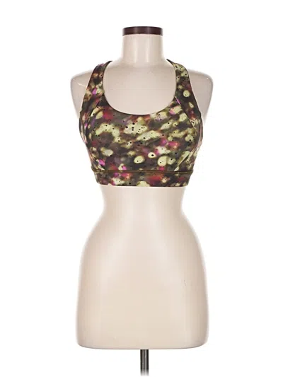 Pre-owned Lululemon Athletica Sports Bra In Green