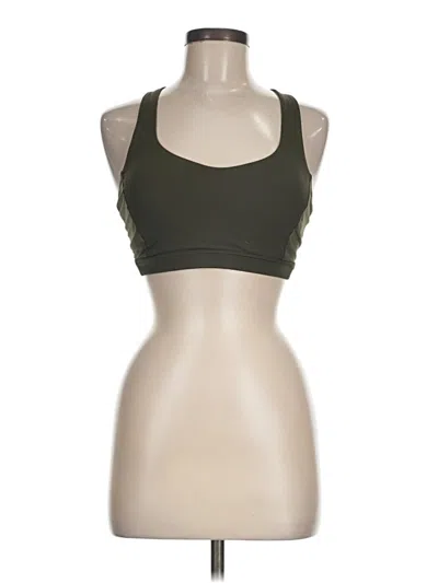 Pre-owned Lululemon Athletica Sports Bra In Green
