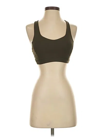 Pre-owned Lululemon Athletica Sports Bra In Green