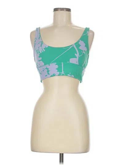 Pre-owned Lululemon Athletica Sports Bra In Green