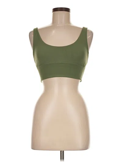 Pre-owned Lululemon Athletica Sports Bra In Green