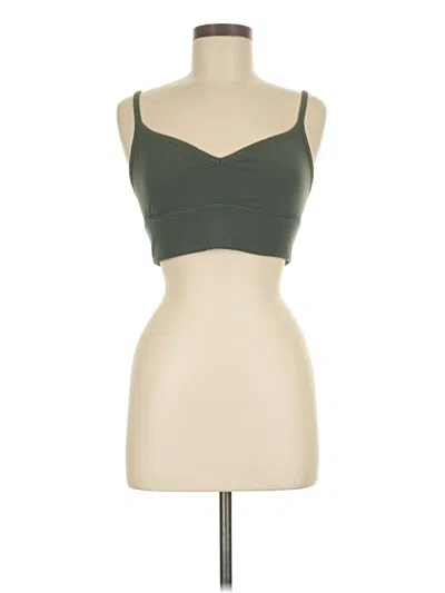 Pre-owned Lululemon Athletica Sports Bra In Green