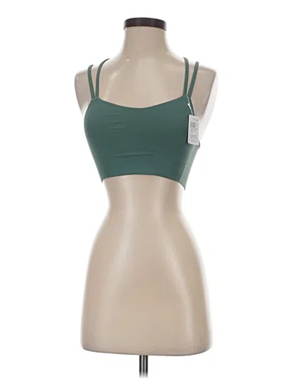 Pre-owned Lululemon Athletica Sports Bra In Green