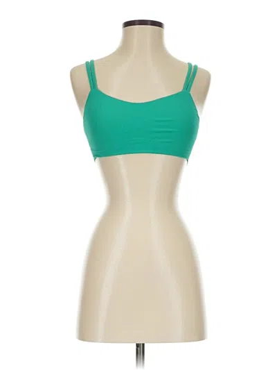 Pre-owned Lululemon Athletica Sports Bra In Green