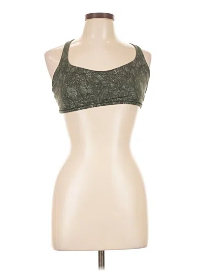 Pre-owned Lululemon Athletica Sports Bra In Green
