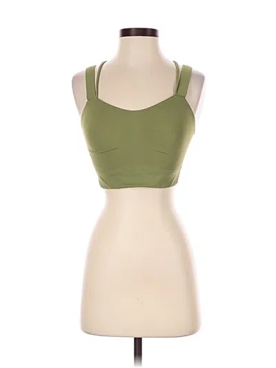 Pre-owned Lululemon Athletica Sports Bra In Green