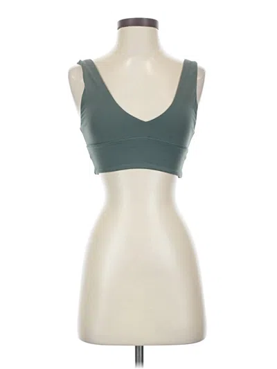 Pre-owned Lululemon Athletica Sports Bra In Green