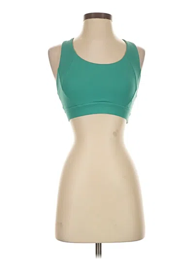 Pre-owned Lululemon Athletica Sports Bra In Green
