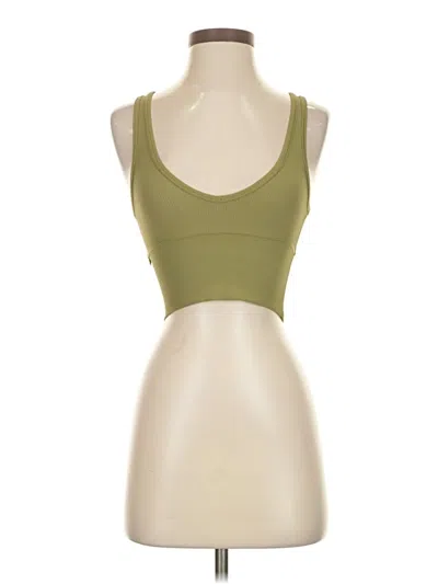 Pre-owned Lululemon Athletica Sports Bra In Green