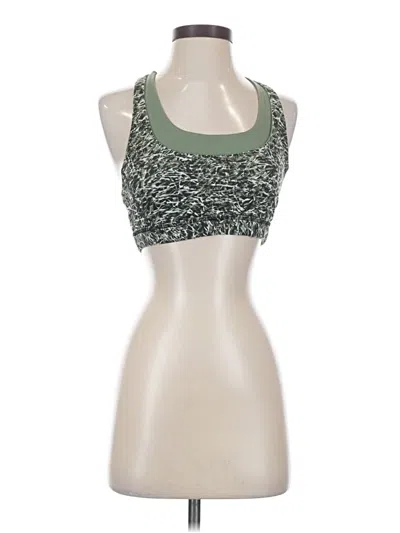Pre-owned Lululemon Athletica Sports Bra In Green