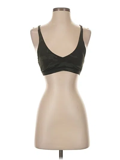 Pre-owned Lululemon Athletica Sports Bra In Green