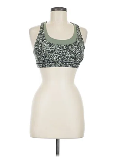 Pre-owned Lululemon Athletica Sports Bra In Green