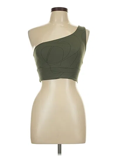 Pre-owned Lululemon Athletica Sports Bra In Green