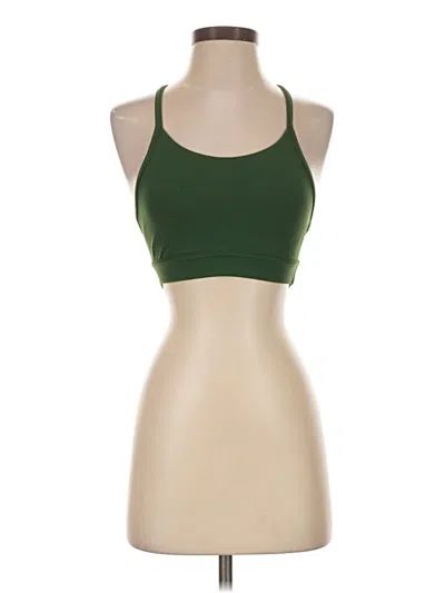 Pre-owned Lululemon Athletica Sports Bra In Green