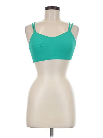 Pre-owned Lululemon Athletica Sports Bra In Green