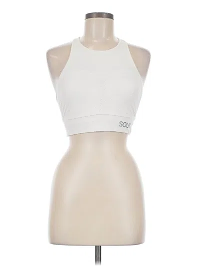 Pre-owned Lululemon Athletica Sports Bra In Ivory