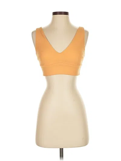 Pre-owned Lululemon Athletica Sports Bra In Orange