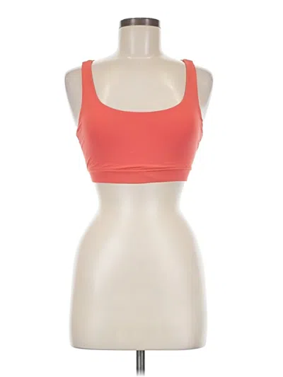 Pre-owned Lululemon Athletica Sports Bra In Orange