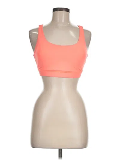 Pre-owned Lululemon Athletica Sports Bra In Orange