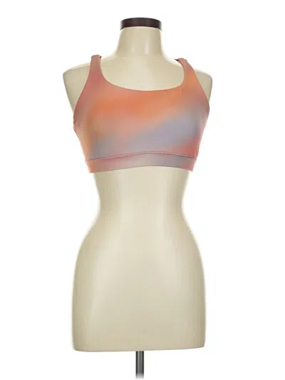Pre-owned Lululemon Athletica Sports Bra In Orange