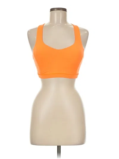 Pre-owned Lululemon Athletica Sports Bra In Orange