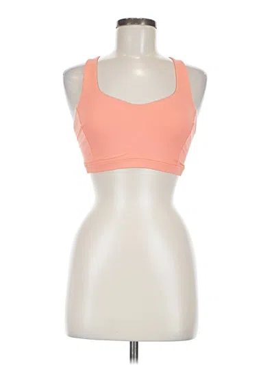 Pre-owned Lululemon Athletica Sports Bra In Orange