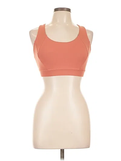Pre-owned Lululemon Athletica Sports Bra In Orange