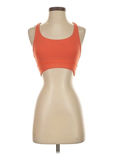 Pre-owned Lululemon Athletica Sports Bra In Orange