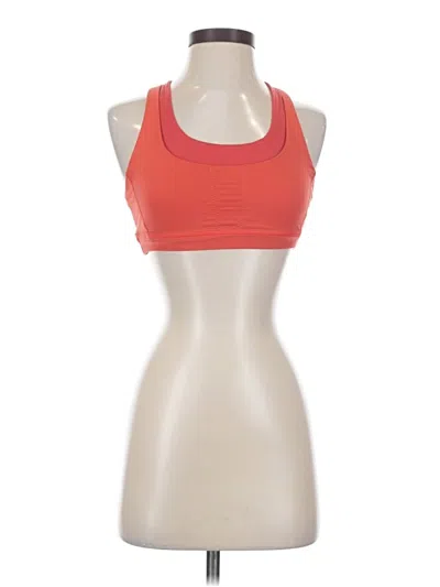 Pre-owned Lululemon Athletica Sports Bra In Orange