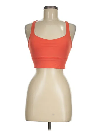 Pre-owned Lululemon Athletica Sports Bra In Orange