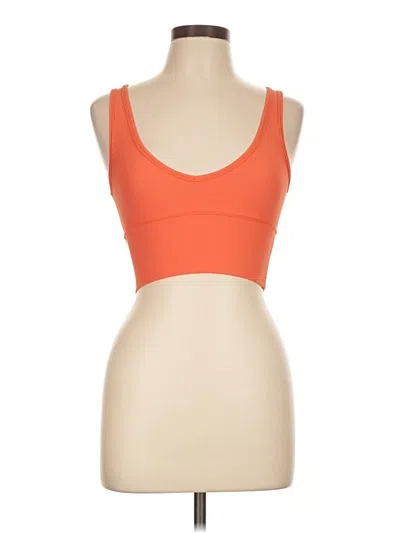Pre-owned Lululemon Athletica Sports Bra In Orange